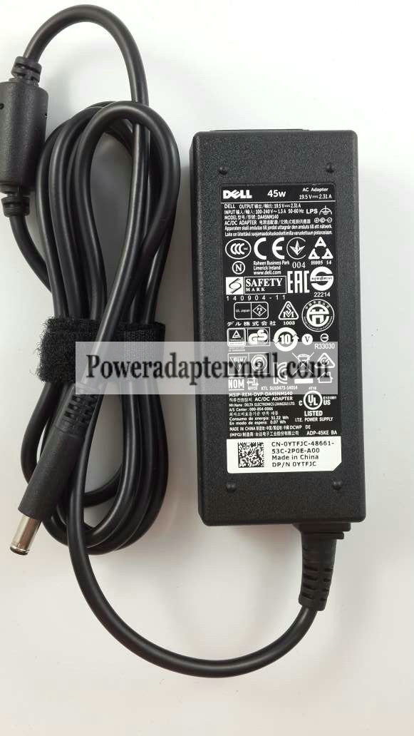 Original 45W Dell D0KFY 332-1827 AC power Adapter Charger Cord